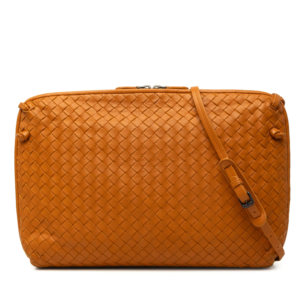 Pre-Loved Bottega Veneta Large Nappa Intrecciato Nodini Crossbody